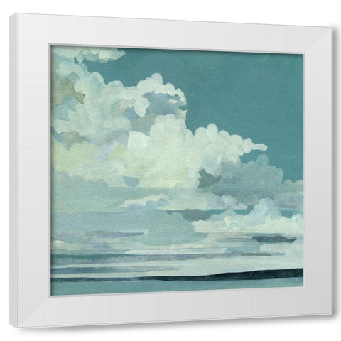 Cloud Coverage II White Modern Wood Framed Art Print by Caroline, Emma