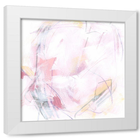 Rose Static IV White Modern Wood Framed Art Print by Vess, June Erica