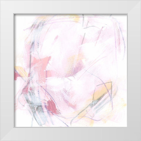 Rose Static IV White Modern Wood Framed Art Print by Vess, June Erica