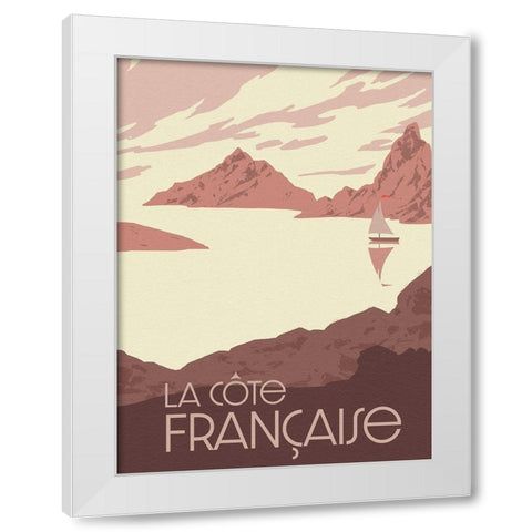 French Coast II White Modern Wood Framed Art Print by Green, Jacob