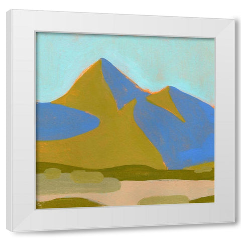 High California Hills I White Modern Wood Framed Art Print by Green, Jacob