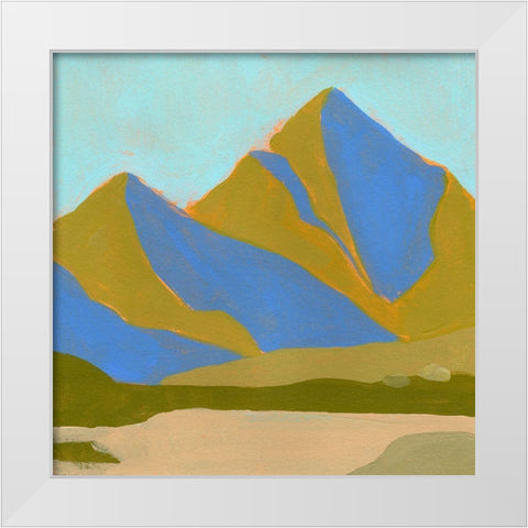 High California Hills III White Modern Wood Framed Art Print by Green, Jacob
