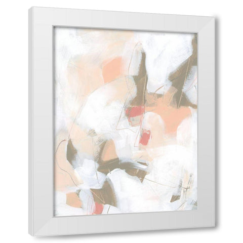 Sand Story I White Modern Wood Framed Art Print by Vess, June Erica