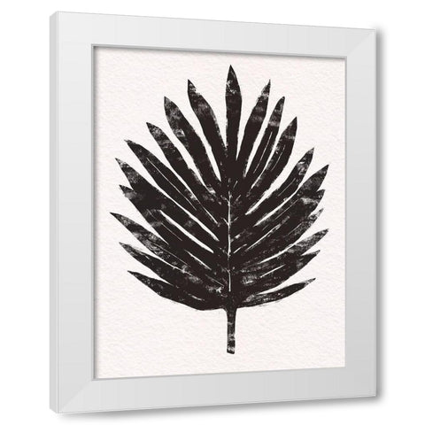 Pressed Tropical Leaf IV White Modern Wood Framed Art Print by Warren, Annie