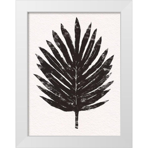Pressed Tropical Leaf IV White Modern Wood Framed Art Print by Warren, Annie