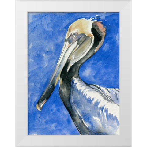 Pelican Pool II White Modern Wood Framed Art Print by Parker, Jennifer Paxton