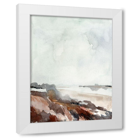 Coastal Inlet Study II White Modern Wood Framed Art Print by Parker, Jennifer Paxton