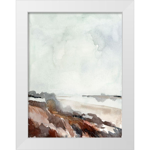 Coastal Inlet Study II White Modern Wood Framed Art Print by Parker, Jennifer Paxton