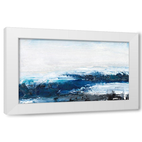 Mysterious Sea I White Modern Wood Framed Art Print by Bramma, Lila