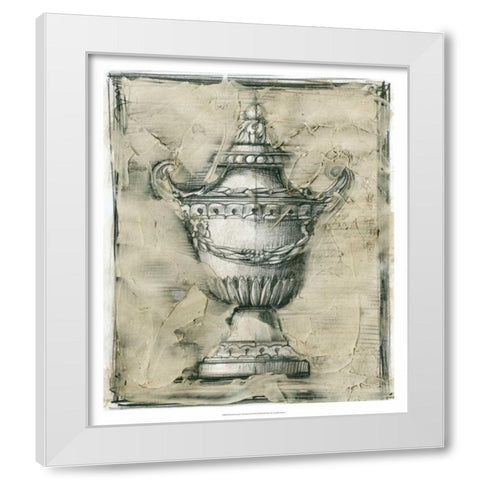 Printed Decorative Ornament IV White Modern Wood Framed Art Print by Harper, Ethan