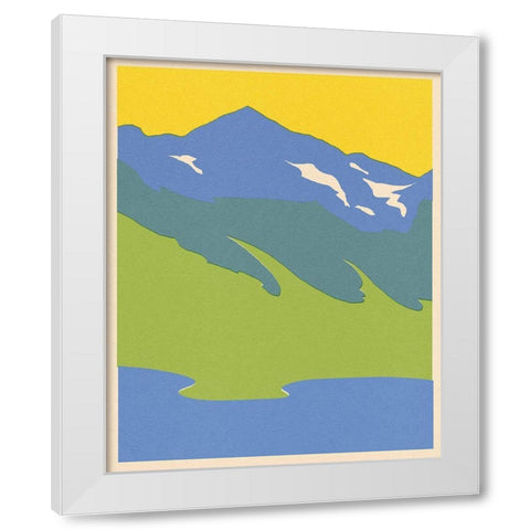 Bright Glacial Lake I White Modern Wood Framed Art Print by Green, Jacob