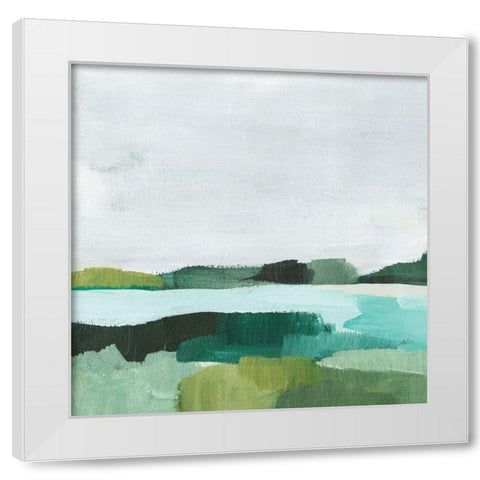 Secret Beach II White Modern Wood Framed Art Print by Warren, Annie