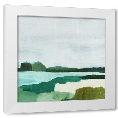 Secret Beach IV White Modern Wood Framed Art Print by Warren, Annie