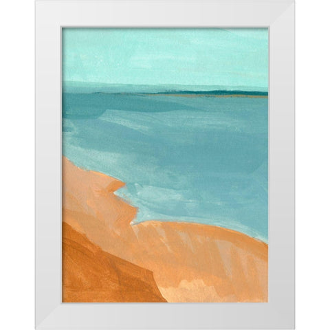 Out on the Sandbar II White Modern Wood Framed Art Print by Green, Jacob