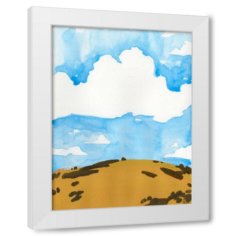 Summer Knoll II White Modern Wood Framed Art Print by Green, Jacob