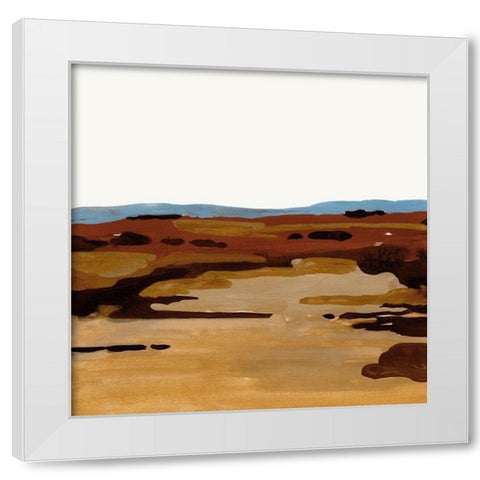 Red Desert I White Modern Wood Framed Art Print by Green, Jacob