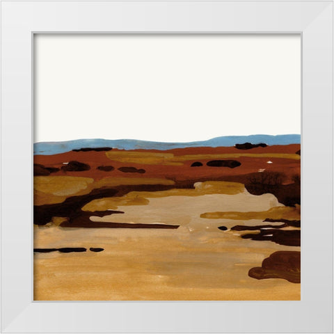 Red Desert I White Modern Wood Framed Art Print by Green, Jacob