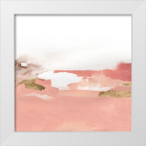Rose Lake II White Modern Wood Framed Art Print by Green, Jacob