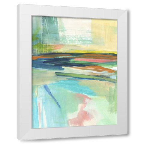 Radiant Horizon II White Modern Wood Framed Art Print by Warren, Annie