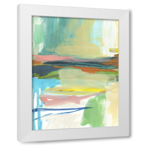 Radiant Horizon III White Modern Wood Framed Art Print by Warren, Annie