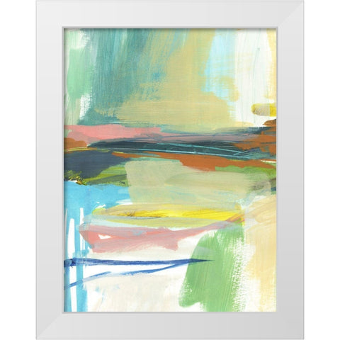 Radiant Horizon III White Modern Wood Framed Art Print by Warren, Annie