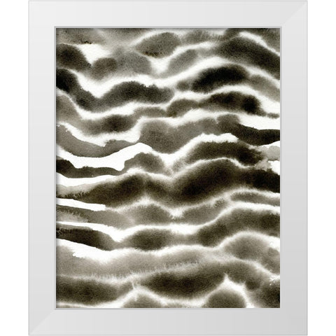 Jungle Stripe I White Modern Wood Framed Art Print by Caroline, Emma