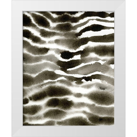 Jungle Stripe II White Modern Wood Framed Art Print by Caroline, Emma