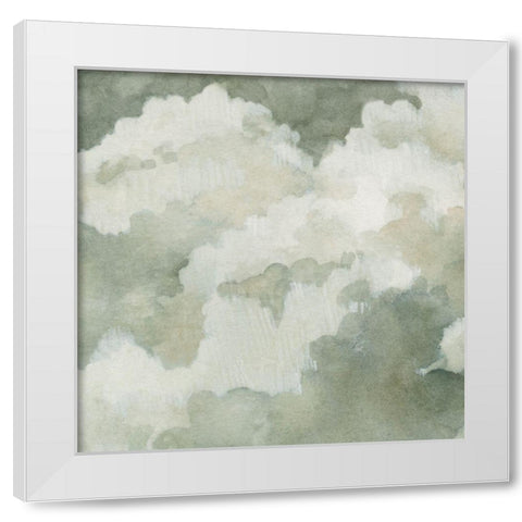 Quiet Clouds II White Modern Wood Framed Art Print by Caroline, Emma