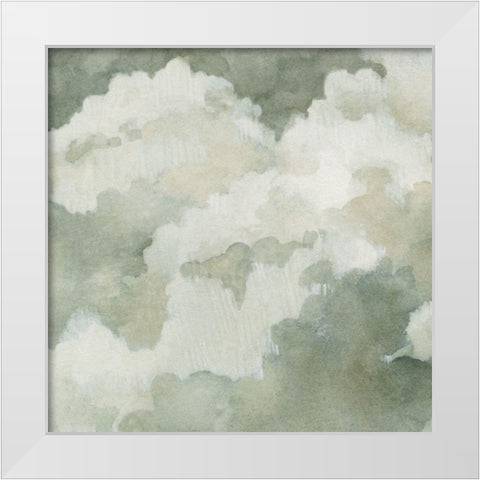 Quiet Clouds II White Modern Wood Framed Art Print by Caroline, Emma