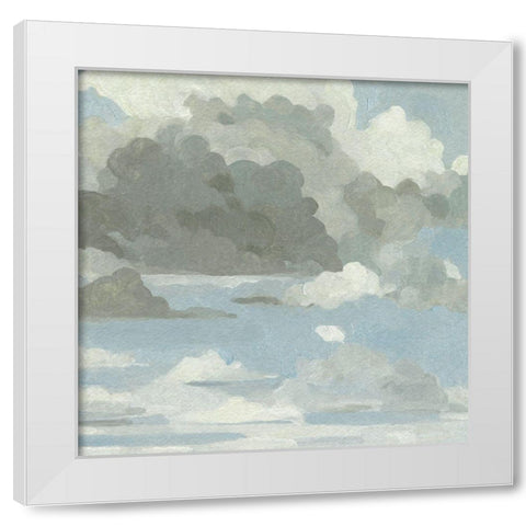 Cloud Canvas I White Modern Wood Framed Art Print by Caroline, Emma