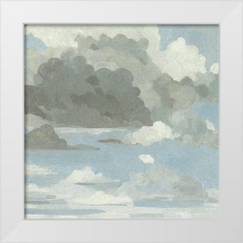 Cloud Canvas I White Modern Wood Framed Art Print by Caroline, Emma