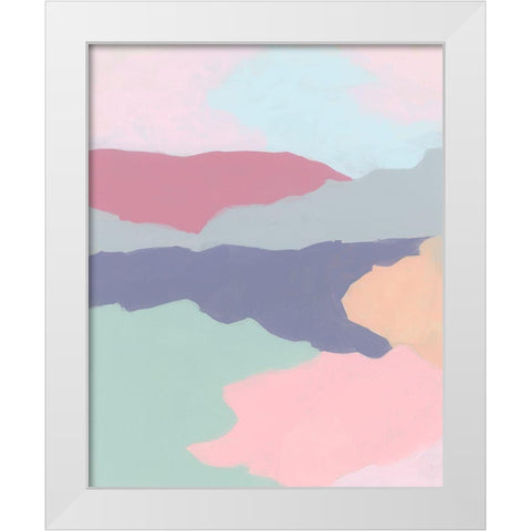 Desert Prism II White Modern Wood Framed Art Print by Vess, June Erica