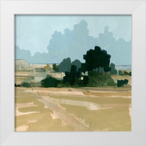 Muted Distant Shoreline II White Modern Wood Framed Art Print by Caroline, Emma