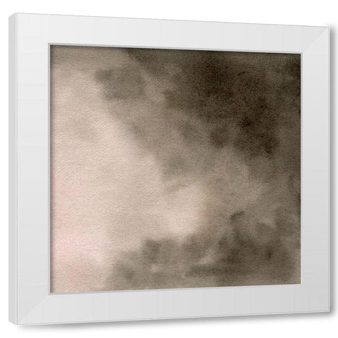 Waft I White Modern Wood Framed Art Print by Caroline, Emma