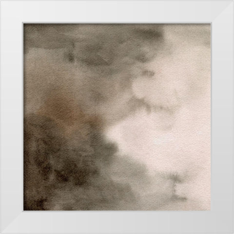 Waft II White Modern Wood Framed Art Print by Caroline, Emma