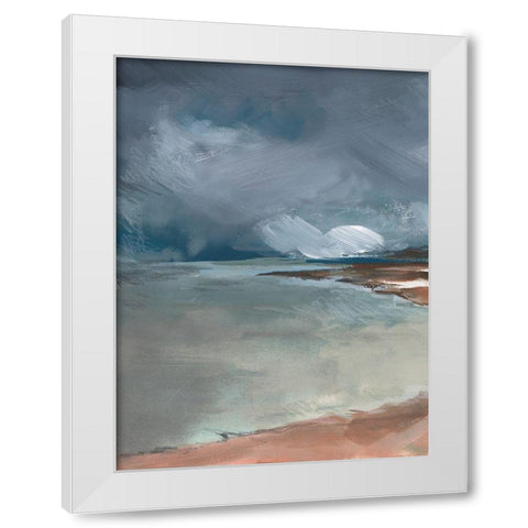 Sea Glass Storm I White Modern Wood Framed Art Print by Parker, Jennifer Paxton