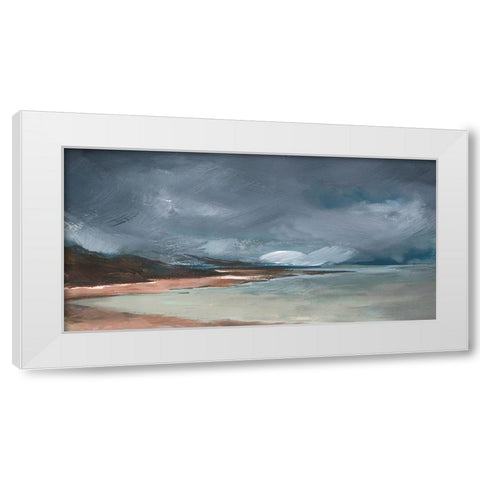 Sea Glass Storm III White Modern Wood Framed Art Print by Parker, Jennifer Paxton
