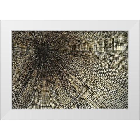 Enmeshed White Modern Wood Framed Art Print by Taylor, Kari