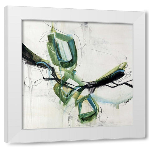 Hyperbole III White Modern Wood Framed Art Print by Douglass, Farrell