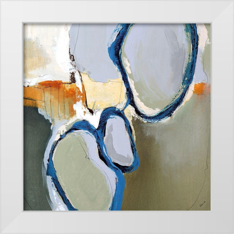 True Match II White Modern Wood Framed Art Print by Edmunds, Sydney