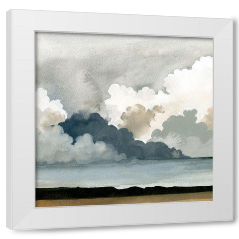 Western Storm I White Modern Wood Framed Art Print by Caroline, Emma