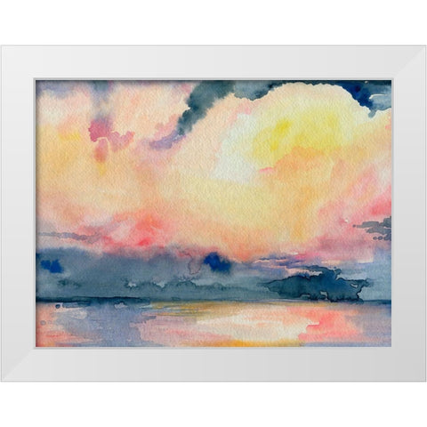 Prism Seascape III White Modern Wood Framed Art Print by Parker, Jennifer Paxton