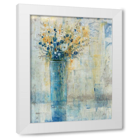 Morning Window Floral II White Modern Wood Framed Art Print by OToole, Tim