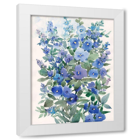 A Patch of Wildflowers I White Modern Wood Framed Art Print by Nichols, Tim