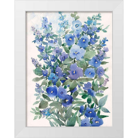 A Patch of Wildflowers I White Modern Wood Framed Art Print by Nichols, Tim
