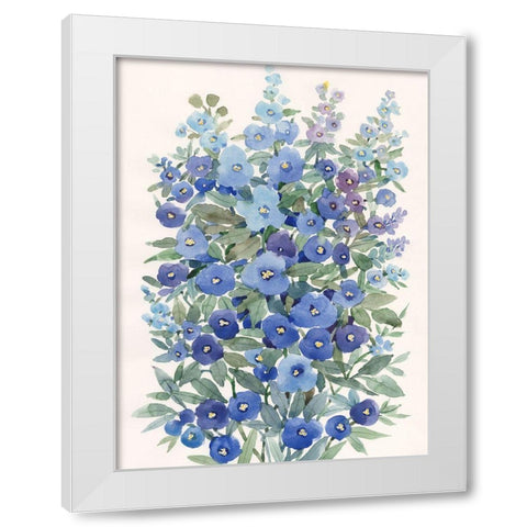 A Patch of Wildflowers II White Modern Wood Framed Art Print by Nichols, Tim
