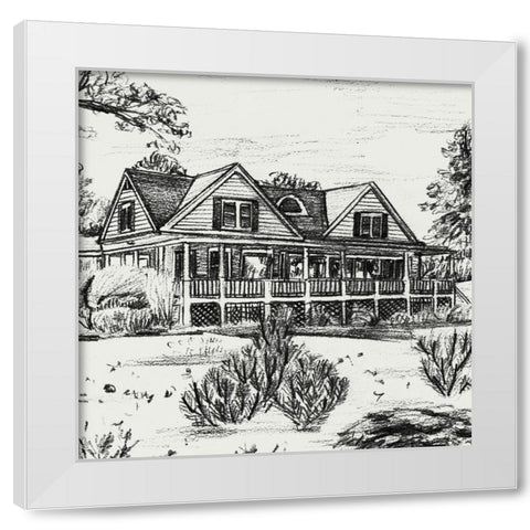 Sweet Home I White Modern Wood Framed Art Print by Wang, Melissa