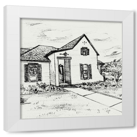 Sweet Home IV White Modern Wood Framed Art Print by Wang, Melissa