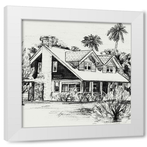 Sweet Home VI White Modern Wood Framed Art Print by Wang, Melissa