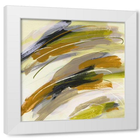 Light Beam II White Modern Wood Framed Art Print by Wang, Melissa